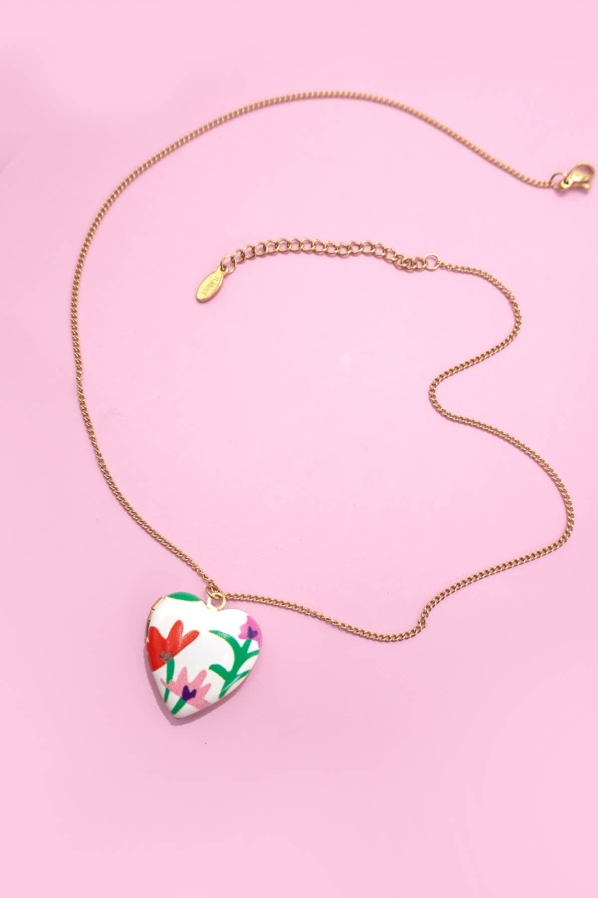 FLOWER LOCKET NECKLACE