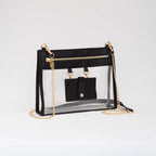 Clear Crossbody Bag With Sunglasses Holder