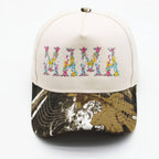 Floral Mama Embroidered Trucker Hat