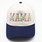 Floral Mama Embroidered Trucker Hat