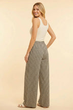 Check Please Wide Leg Pants