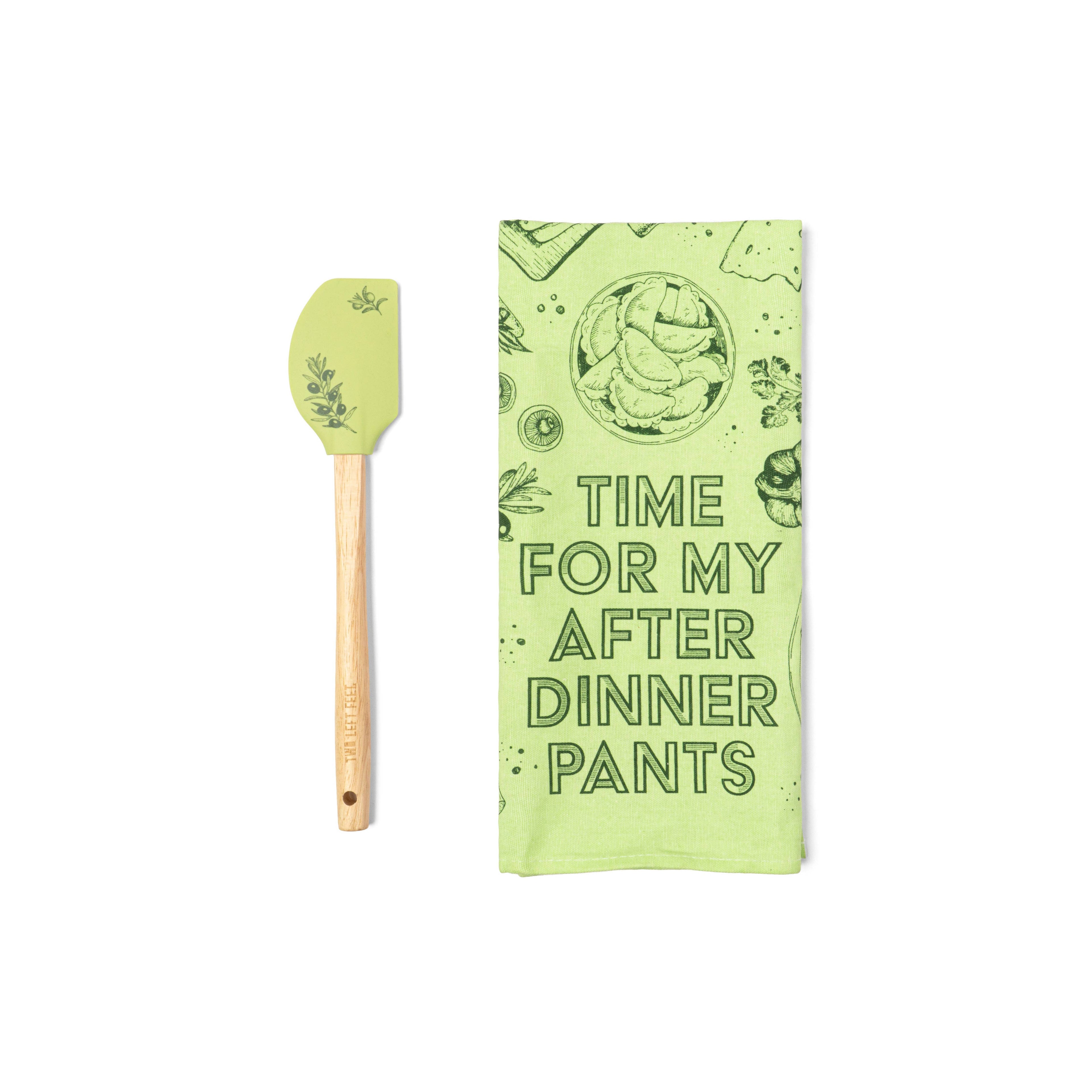 Two Left Feet The Reluctant Chef Tea Towel & Spatula Set