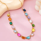 Multicolor Gemstone Necklace