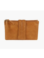 Women's Two-Compartment Crossbody Bag with Braid Detail