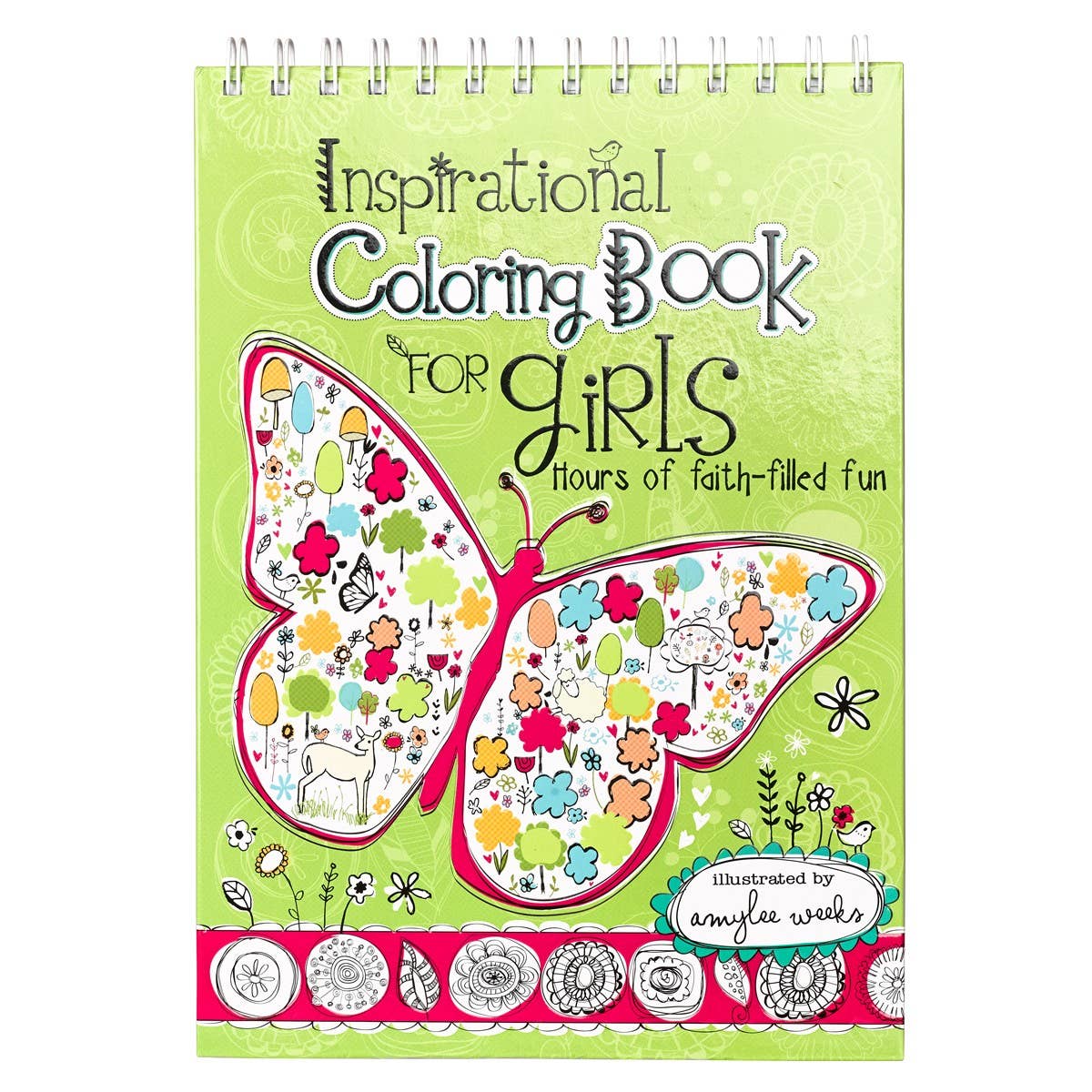 Wirebound Coloring Book for Girls