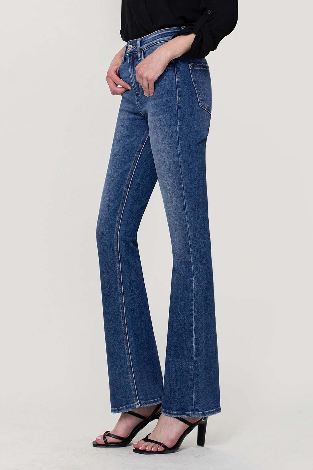 Skylar High Rise Bootcut Jeans - Vervet