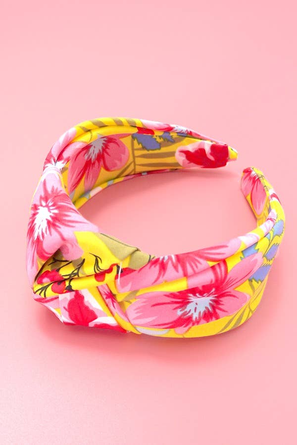 Palm Floral Knotted Headband