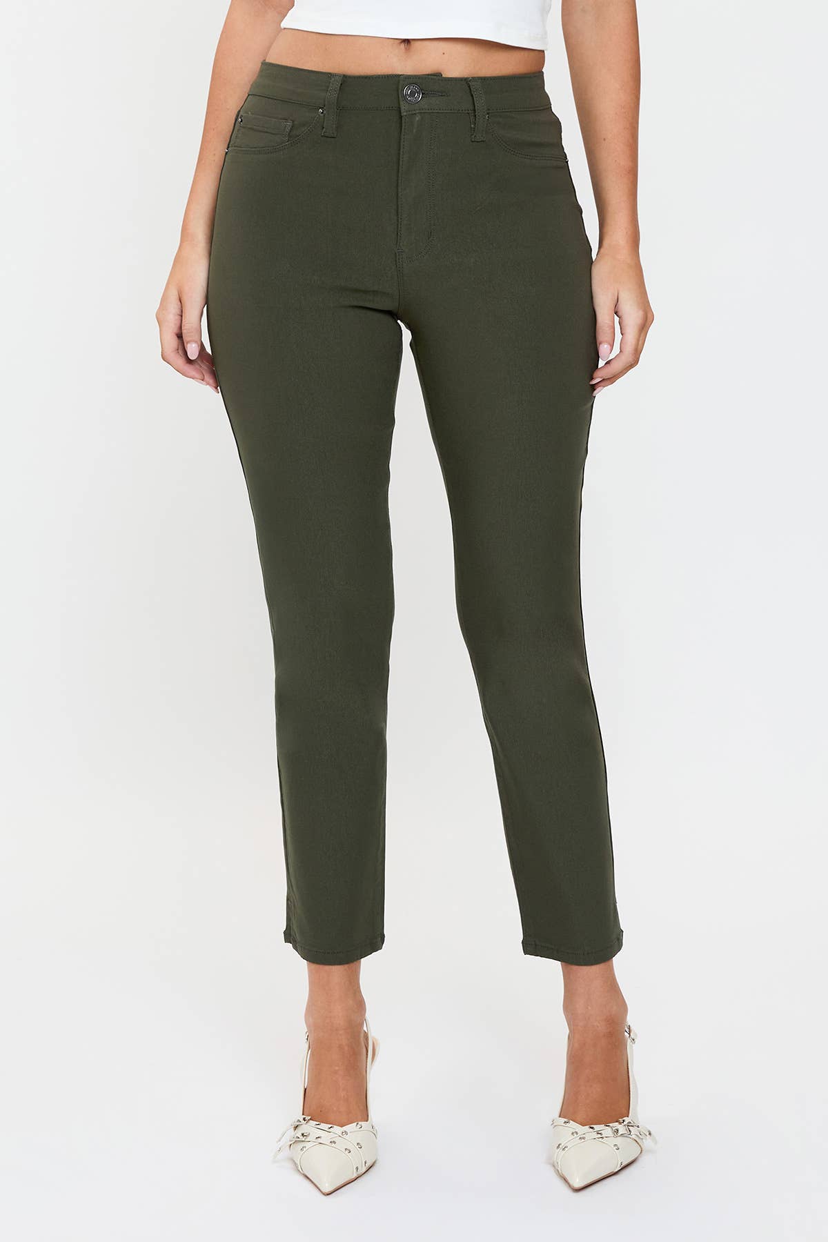 High Rise Hyperstretch Straight Pants