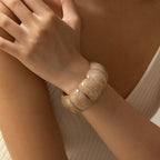 Color-Block Acrylic Stretch Bracelet