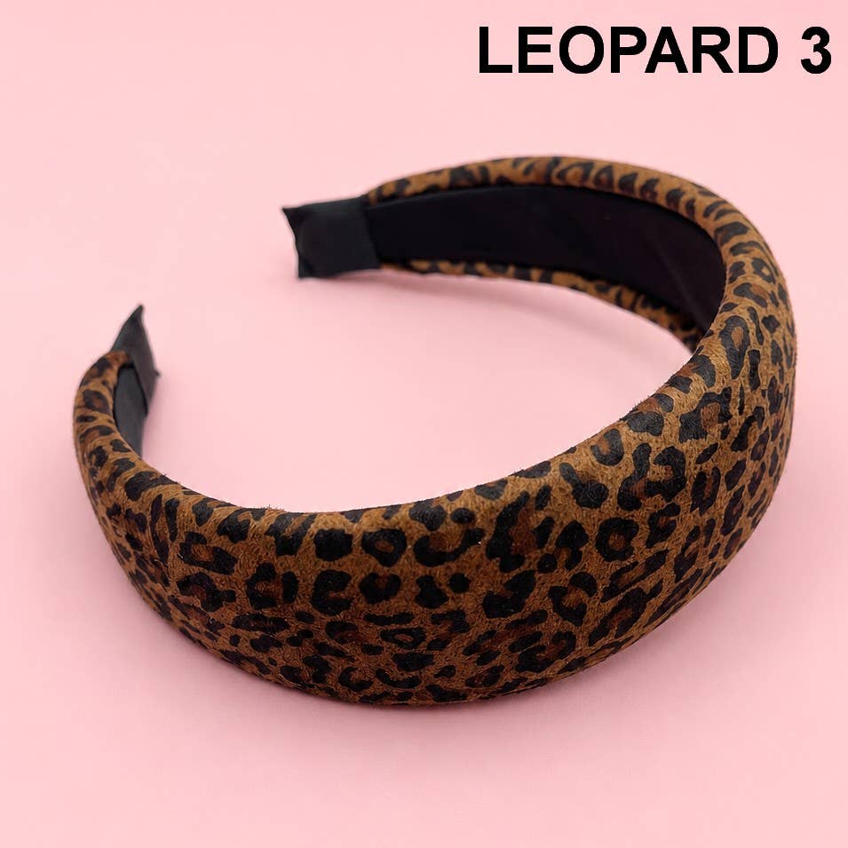 Animal Print Wide Padded Headband
