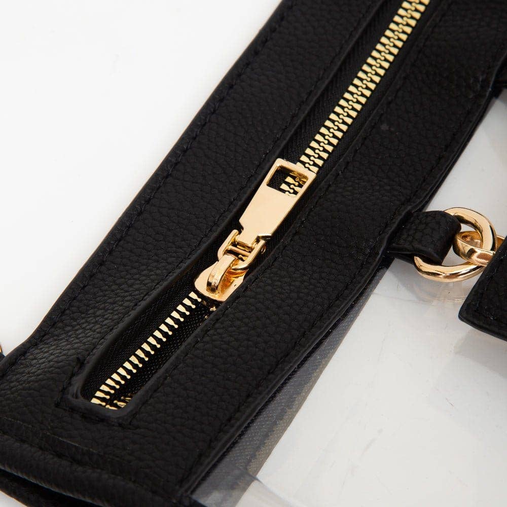 Clear Crossbody Bag With Sunglasses Holder