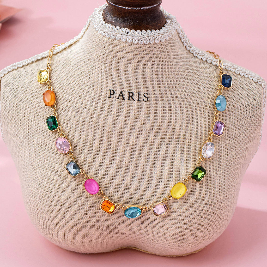 Multicolor Gemstone Necklace