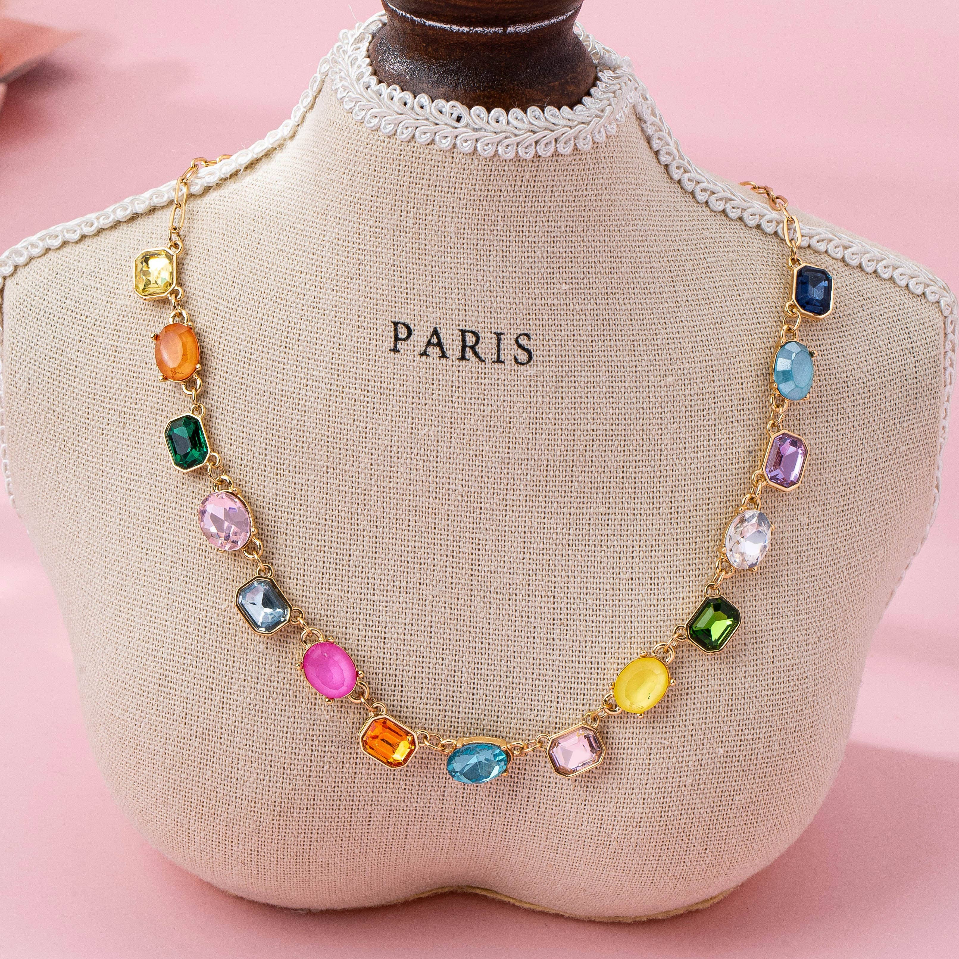 Multicolor Gemstone Necklace