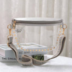Lorna Clear Studded Crossbody Bag
