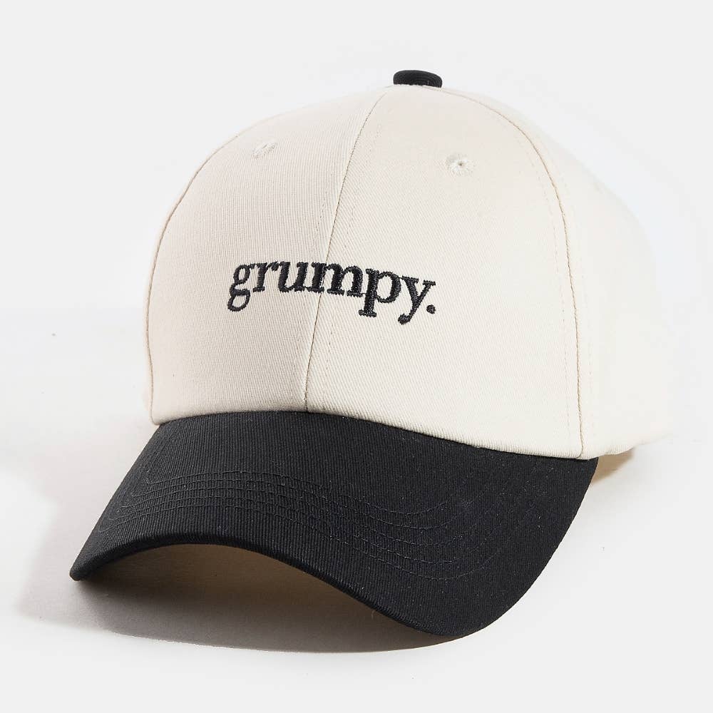 Grumpy Embroidered Cap