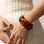 Color-Block Acrylic Stretch Bracelet