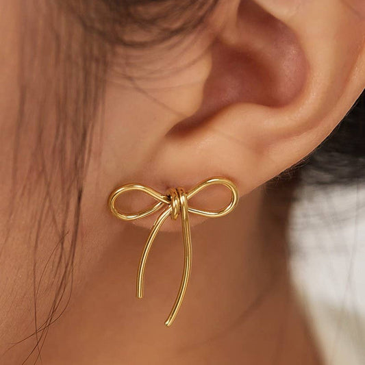 Dainty Bow Earrings