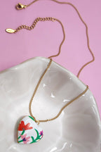 FLOWER LOCKET NECKLACE