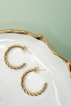 Twisted Hoop Earrings
