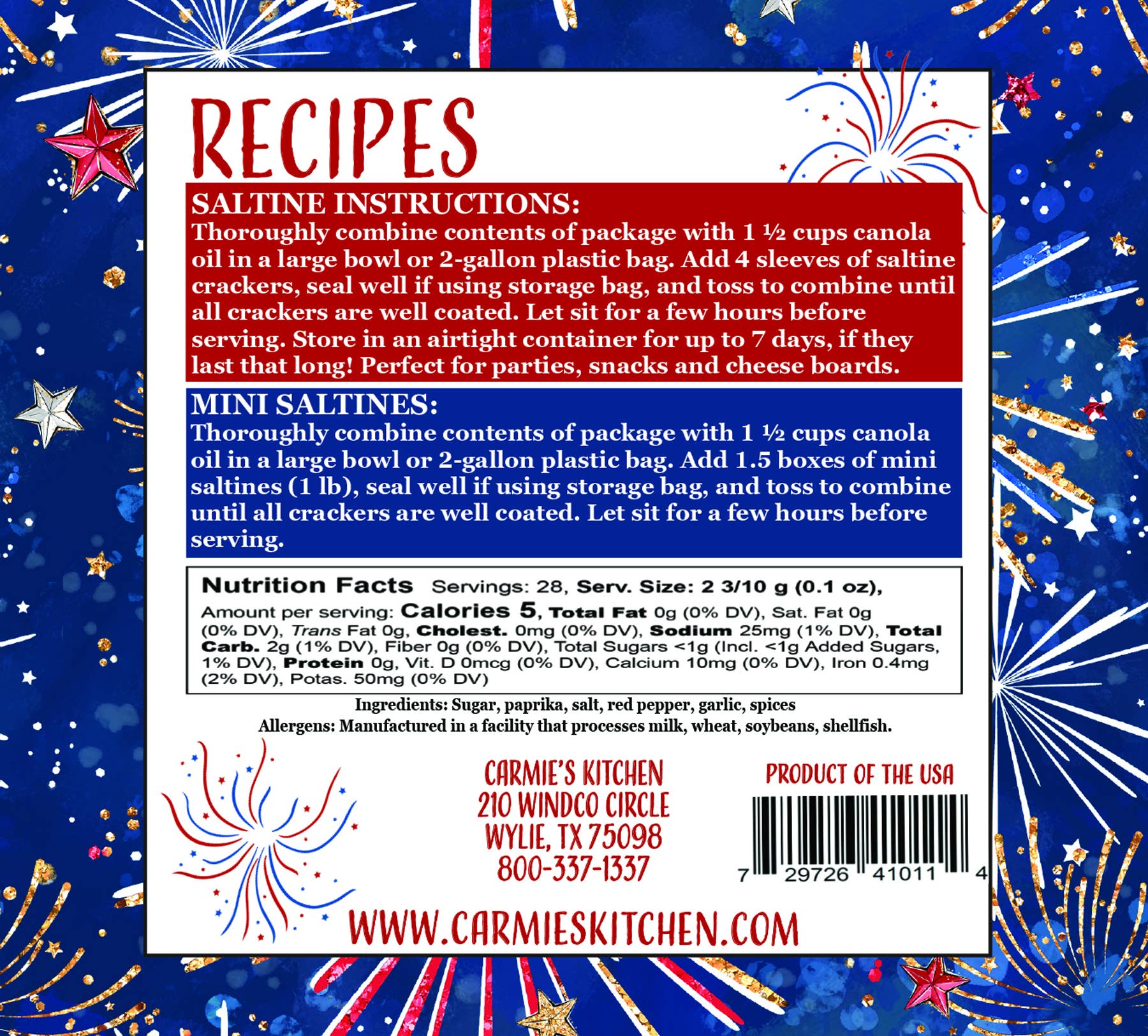 Sweet & Spicy Firecracker Cracker Mix