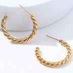 Twisted Hoop Earrings