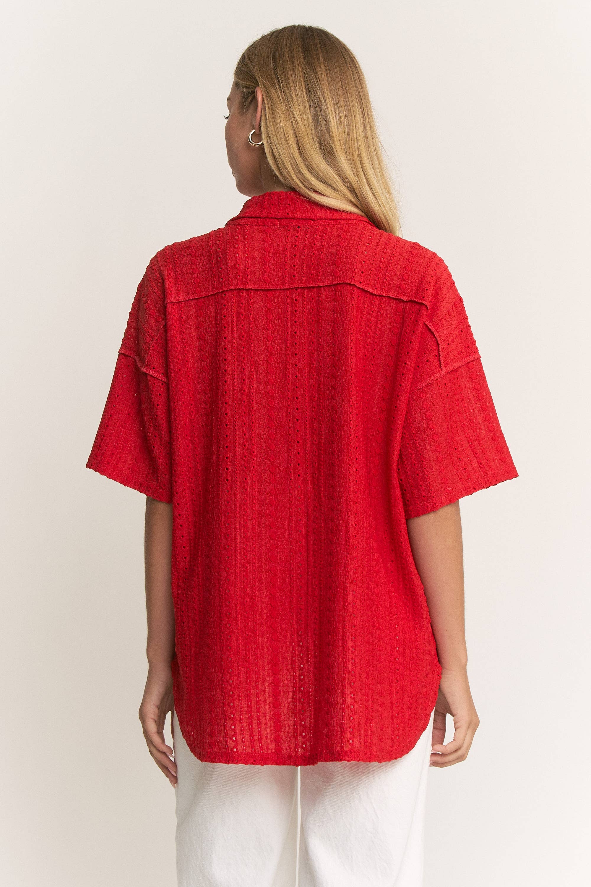 All the Right Reasons Button-up Blouse