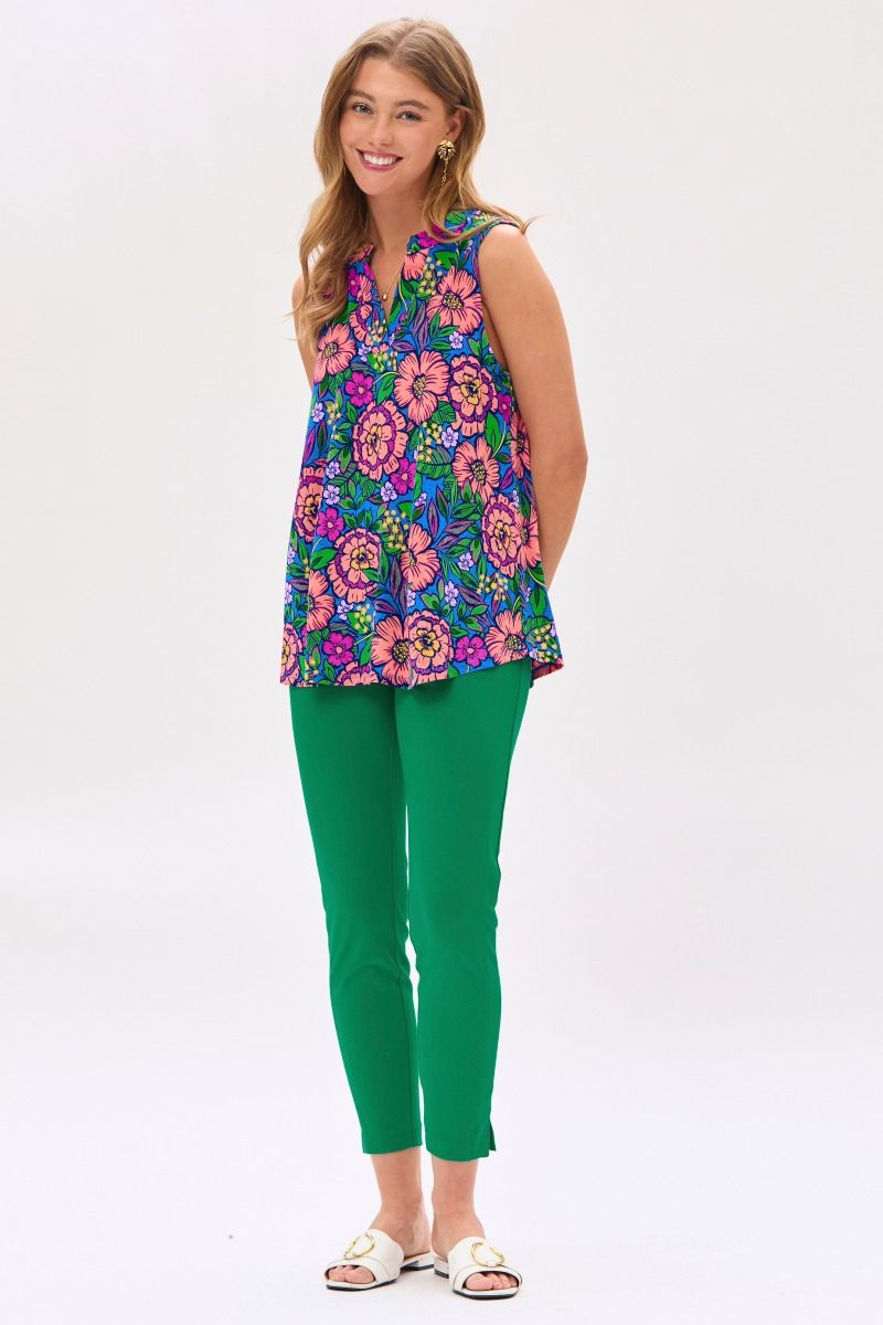 Lucy Coral Floral Wrinkle Free Blouse