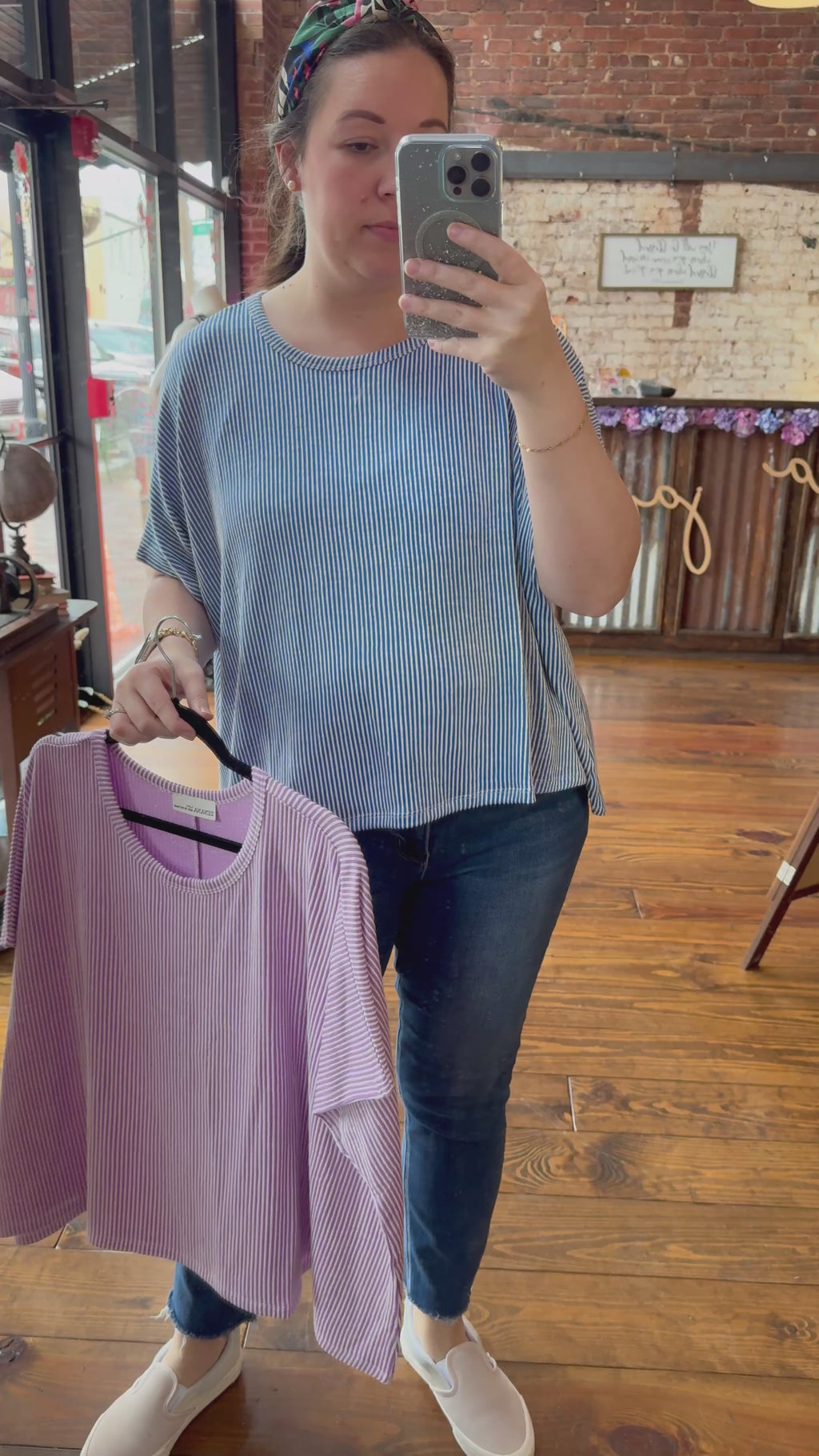 Simple Oversized Ribbed Knit Top - White