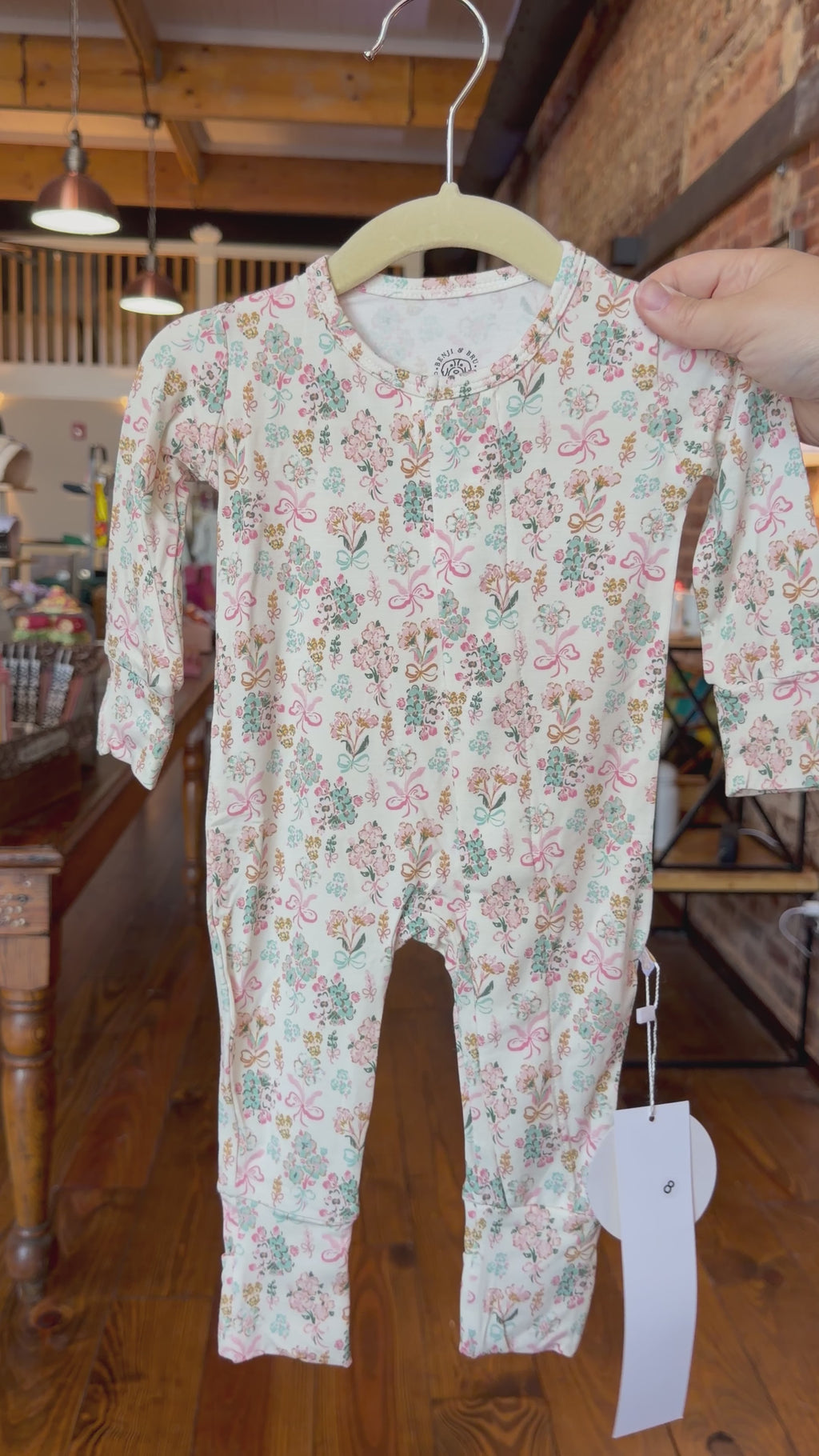 Heirloom Floral Bamboo Magnetic Pajamas