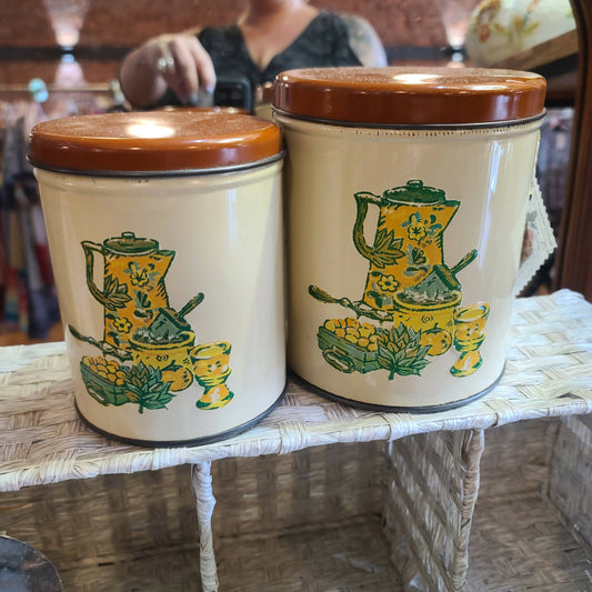 Retro Canisters - 2 Pieces