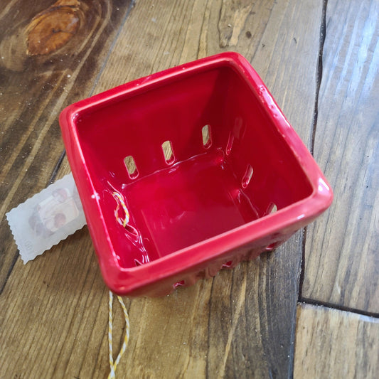 Stoneware Berry Bowl - Red